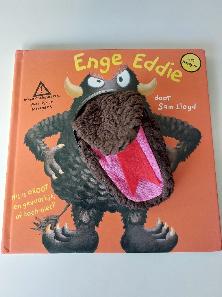 Boek Enge Eddie met handpop, Boeken, Gelezen, Ophalen of Verzenden, Sam Lloyd, Uitklap-, Voel- of Ontdekboek