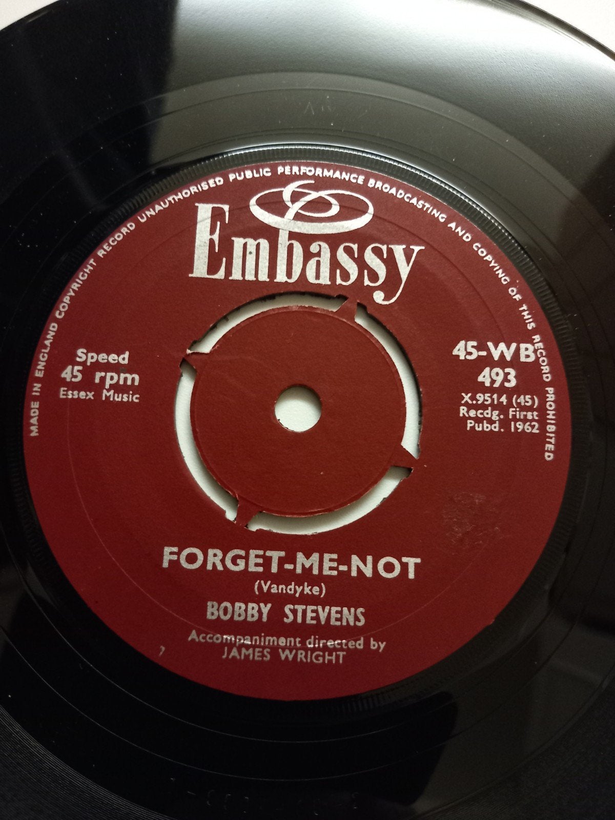 BOBBY STEVENS. POPCORN UK 45T, Ophalen of Verzenden