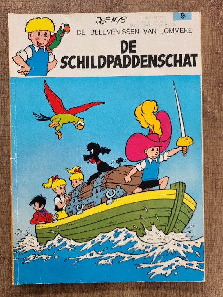 Strip Jommeke De schildpaddenschat nummer 9, Boeken, Eén stripboek, Ophalen of Verzenden, Gelezen