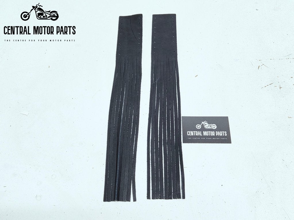 Leren handvat Franjes 5x43cm, Motoren, Onderdelen | Harley-Davidson, Nieuw, Verzenden