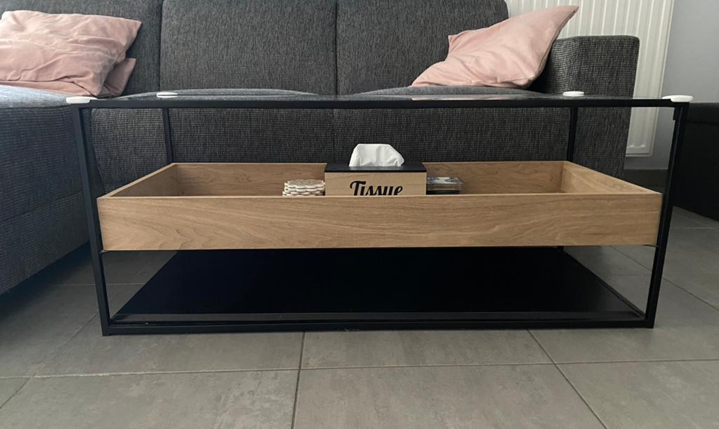 Salontafel Maison du Monde, Huis en Inrichting, Tafels | Salontafels, Ophalen, Gebruikt, Glas