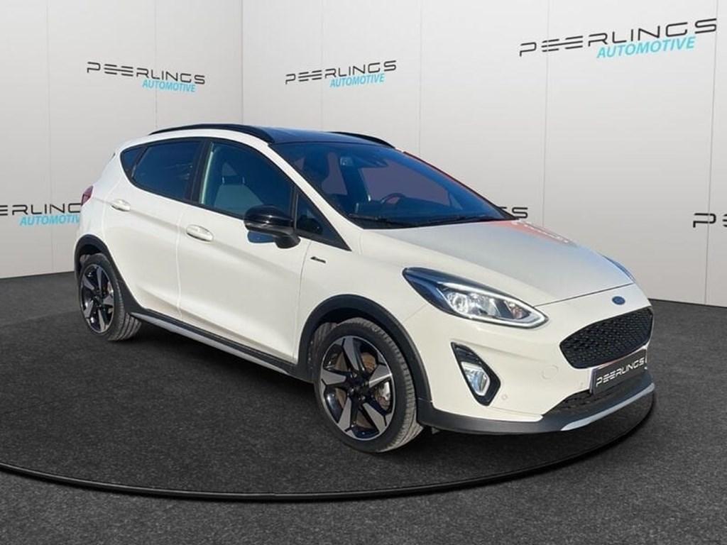 Ford Fiesta EcoBoost Active, Auto's, Ford, https://public.car-pass.be/vhr/08a94ae1-05c5-4e9d-9876-ec55a81efb24, Wit, Stadsauto