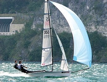 Te koop RS800 met combi-trailer, Watersport en Boten, Open zeilboten, Grootzeil, Ophalen