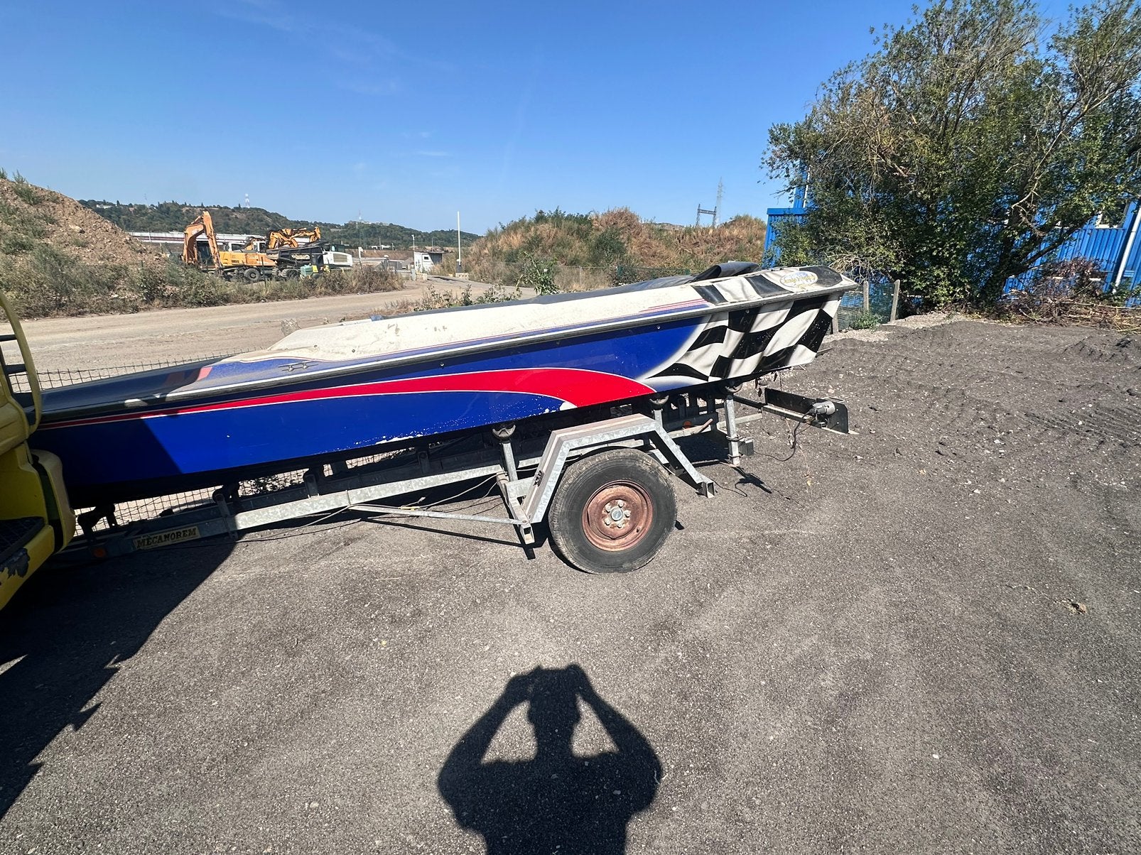 Bateau avec remorque, Enlèvement, Remorque
