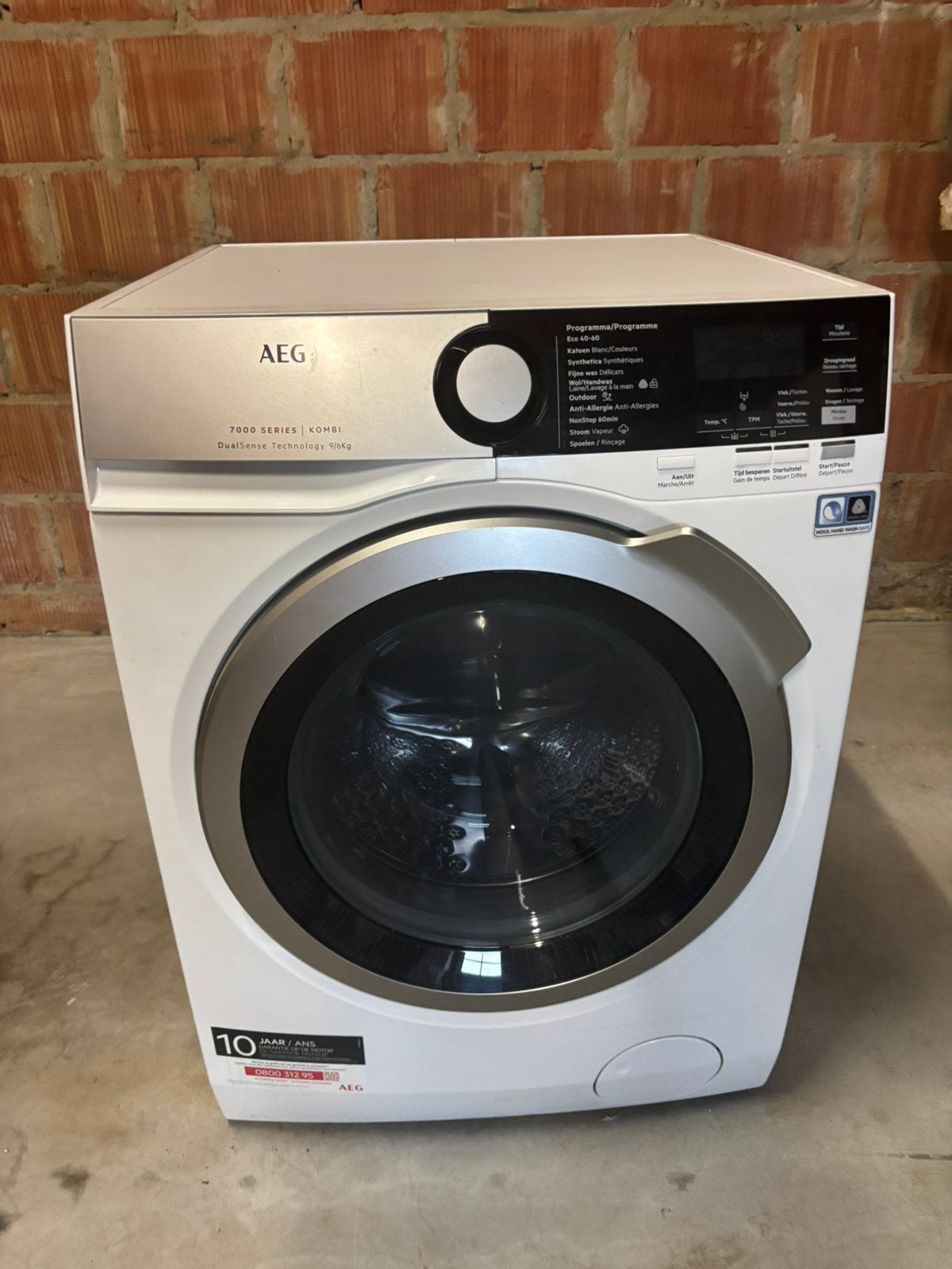Combi AEG wasmachine, Elektronische apparatuur, 8 tot 10 kg, Ophalen, Zo goed als nieuw