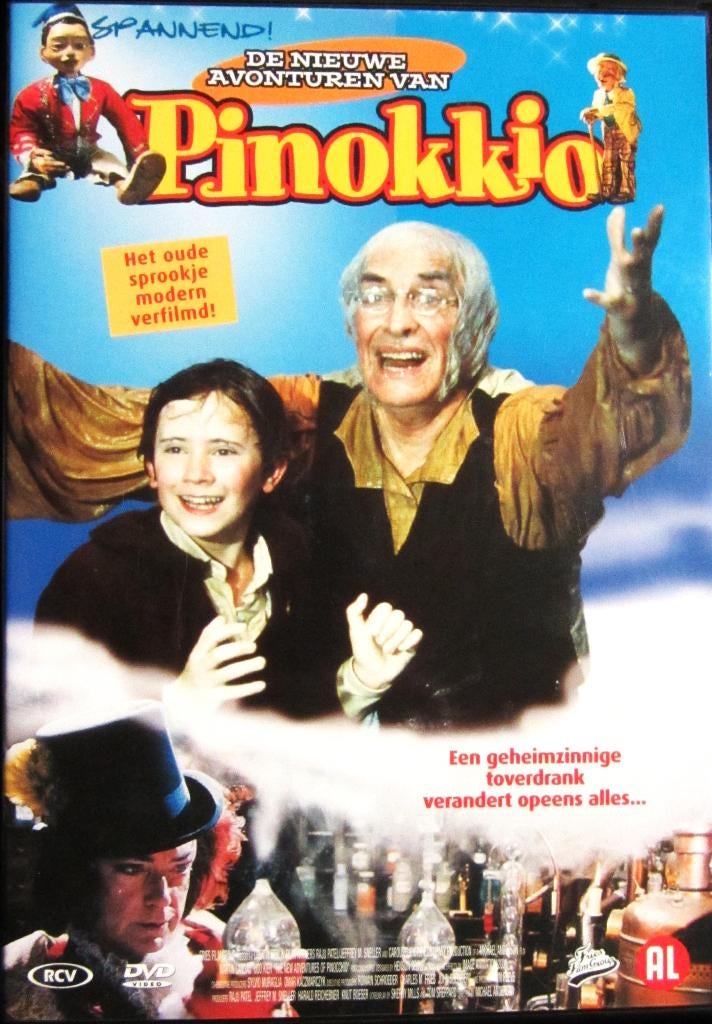 DVD AVONTUUR- PINOKKIO-  (MARTIN LANDAU) -ZELDZAAM, Alle leeftijden, Ophalen of Verzenden, Zo goed als nieuw