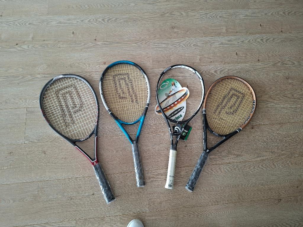 tennisrackets set van 4 nieuwe, Ophalen, Racket, L3, Prince