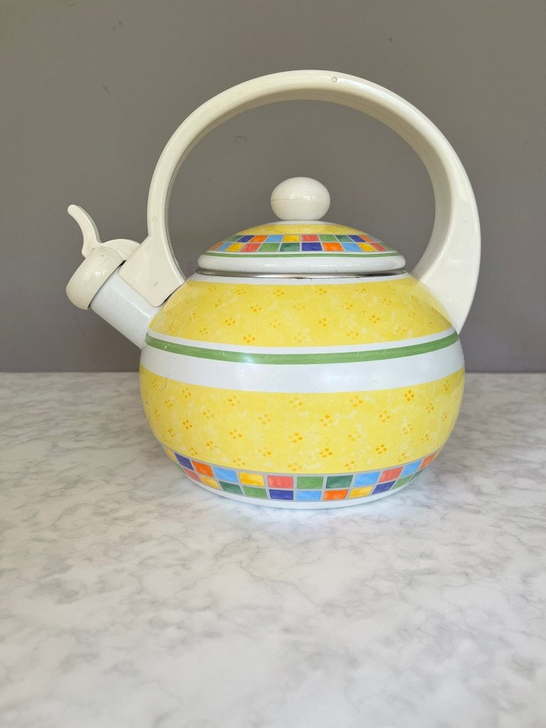 Bouilloire vintage Villeroy & Boch Twist Alea Limone, Enlèvement ou Envoi, Villeroy & Boch, Vintage, Utilisé