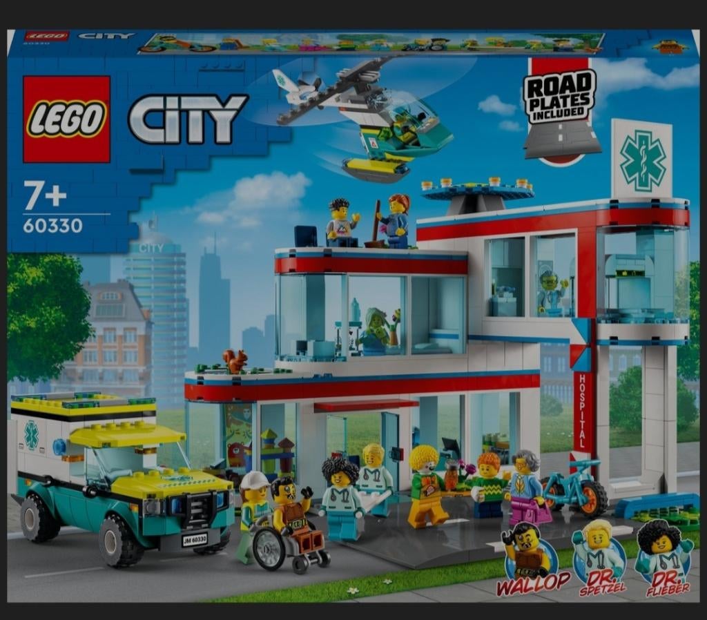 Lego  city ziekenhuis, Kinderen en Baby's, Speelgoed | Duplo en Lego, Ophalen, Nieuw, Complete set, Lego