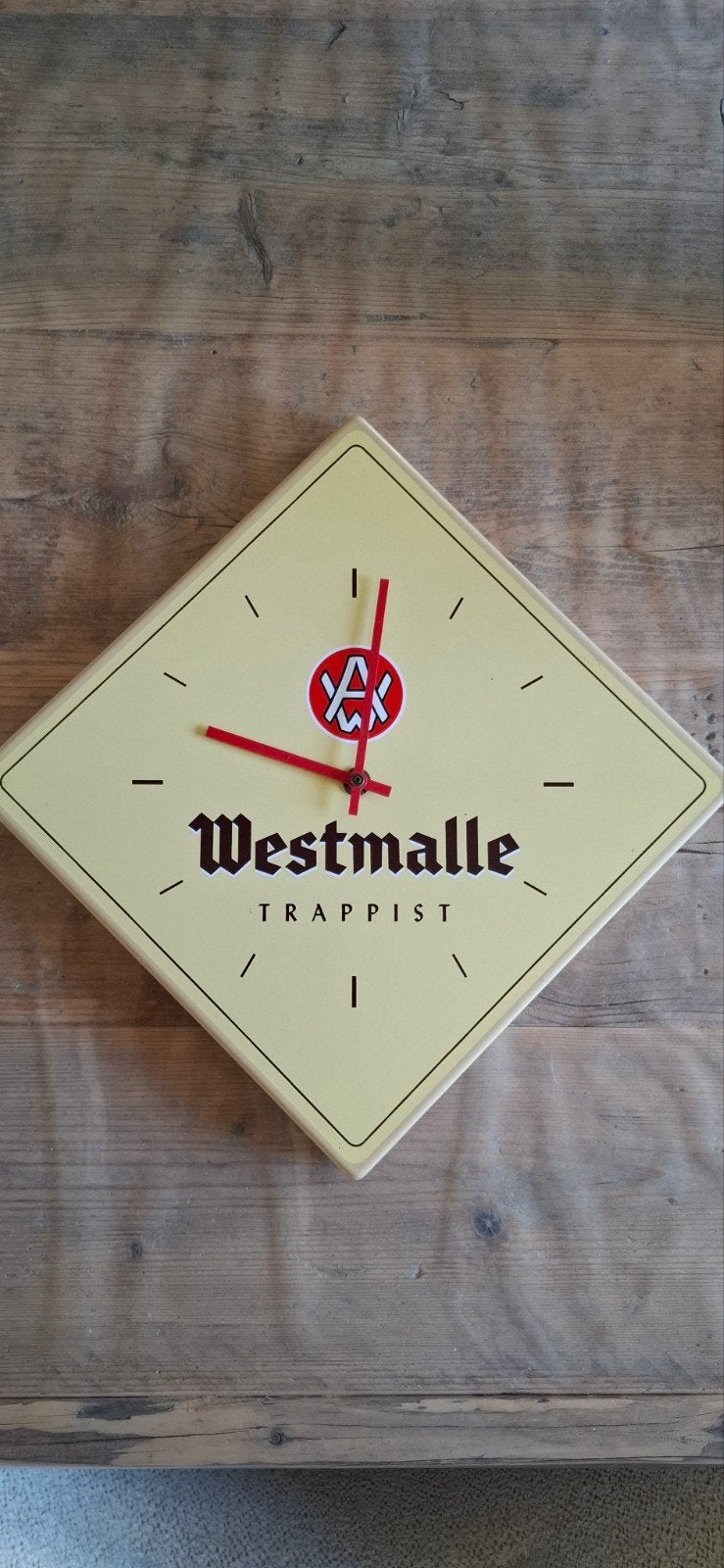 emaille klok westmalle, Verzamelen, Biermerken, Ophalen