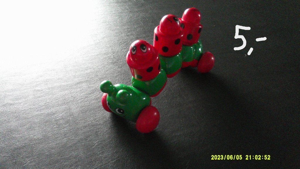 Lego primo, baby Duplo rups met 3 rammelblokjes., Ophalen of Verzenden, Zo goed als nieuw, Overige typen, Lego Primo