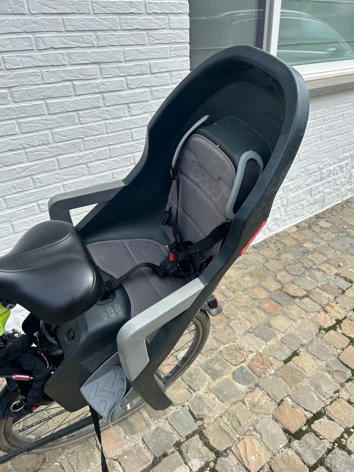 Polisport kinderzitje, Fietsen en Brommers, Fietsaccessoires | Fietsstoeltjes, Achterzitje, Ophalen, 15 t/m 25 kg, Gebruikt