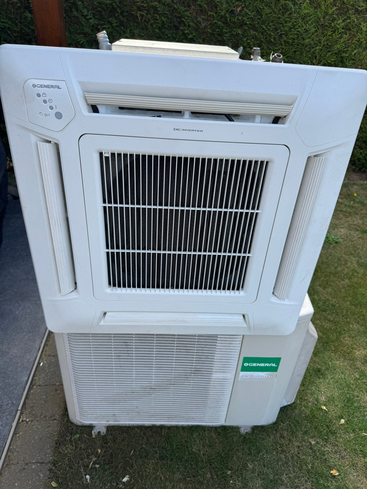 Fujitsu / General Airco Set 3,5kW Complete Cassette Inverter, Ophalen, Zo goed als nieuw