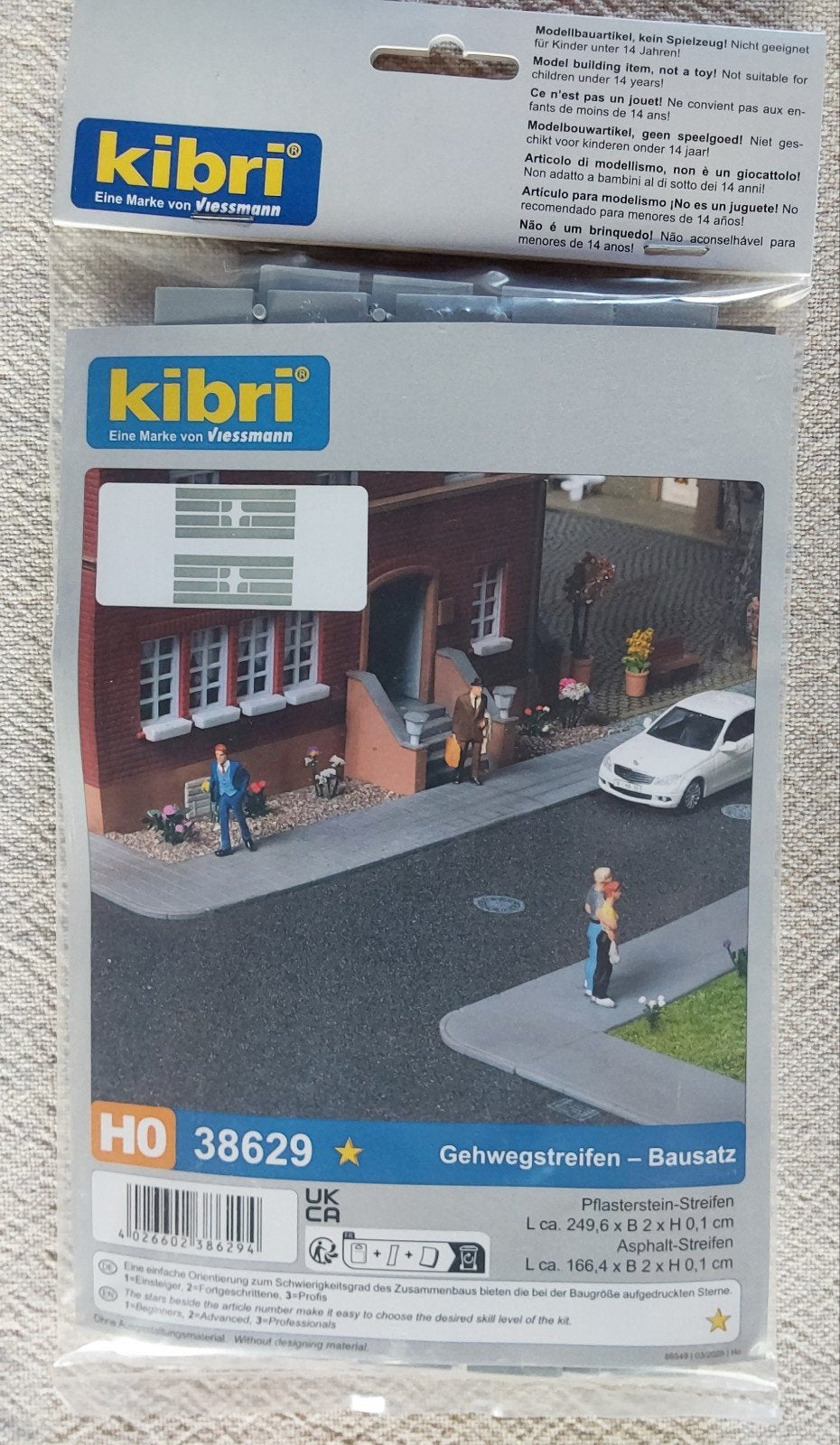 Kibri 38629 Stoepranden HO  Nieuw, Hobby & Loisirs créatifs, Enlèvement, Neuf, Autres types, Autres marques