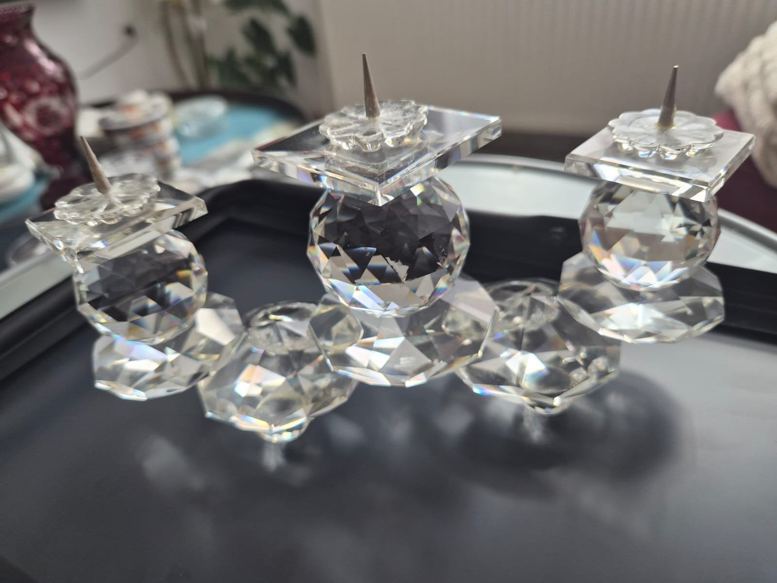 bougeoir en cristal swarovski, Enlèvement