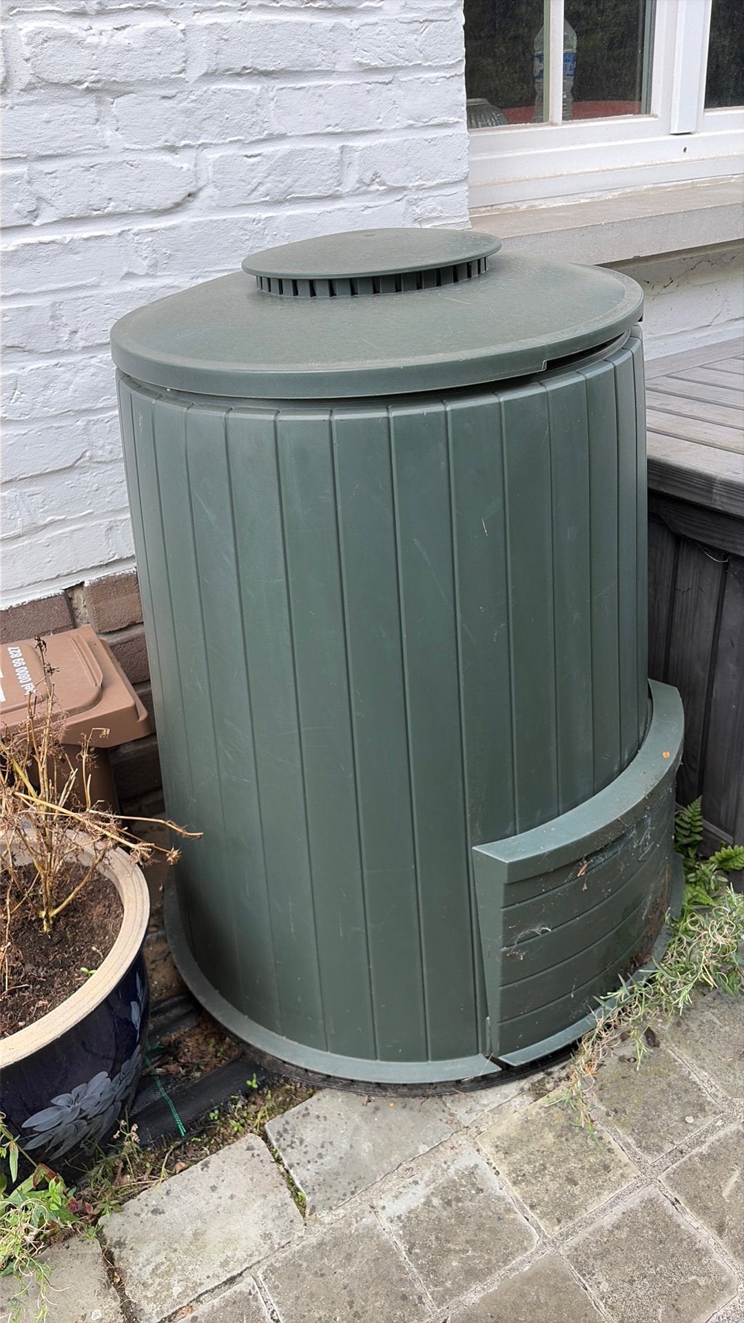 Compostvat kûststof 300 lt, Jardin & Terrasse, Terre & Fumier, Enlèvement, Compost