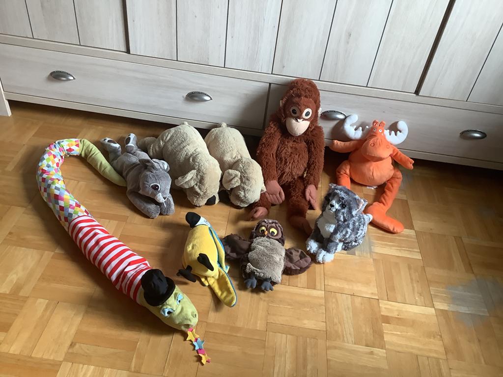 Ikea knuffels in perfecte staat, rookvrij en huisdiervrij, Enlèvement ou Envoi, IKEA, Comme neuf, Moyen (20 à 80 cm)