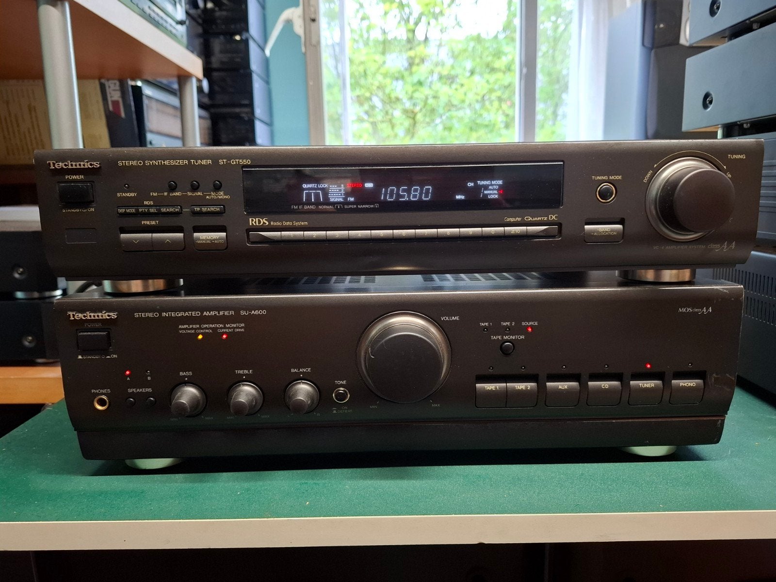 prachtige versterker en tuner technics koopje, Audio, Tv en Foto, Versterkers en Ontvangers, Ophalen