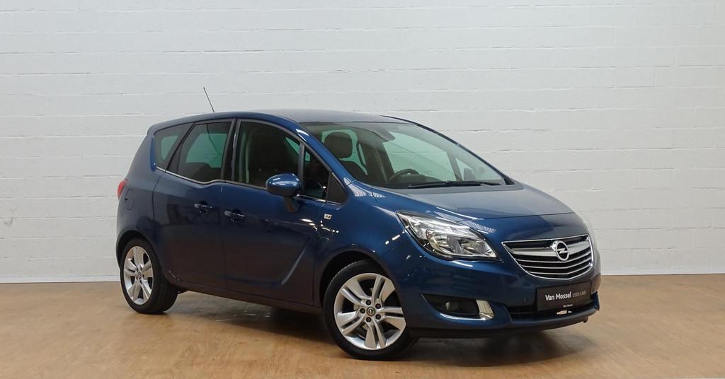 Opel Meriva 1.4T Ultimate, Auto's, Opel, 4 cilinders, https://public.car-pass.be/vhr/981d5cc3-f82d-46e5-8c79-d29f7a36cc4e, Blauw