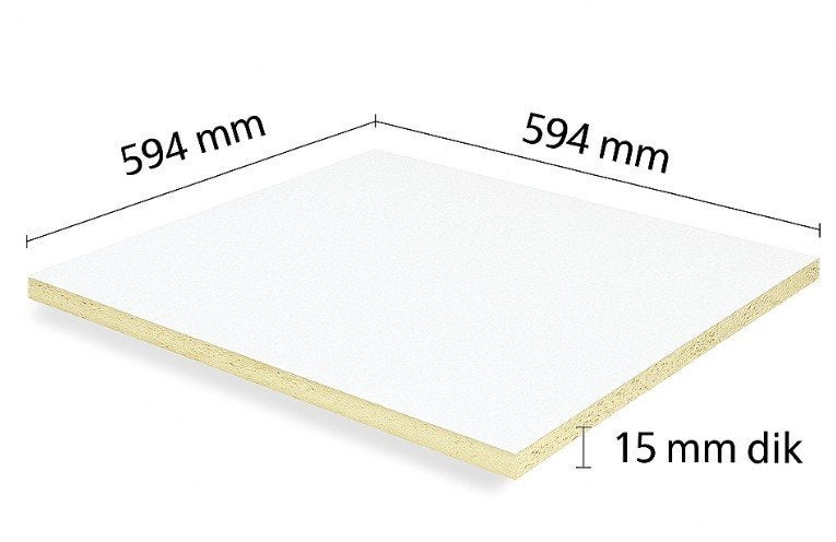 Systeemplafond 96 stuks 600x600x15 Rockfon Lithos akoestisch, Doe-het-zelf en Bouw, Ophalen, Nieuw