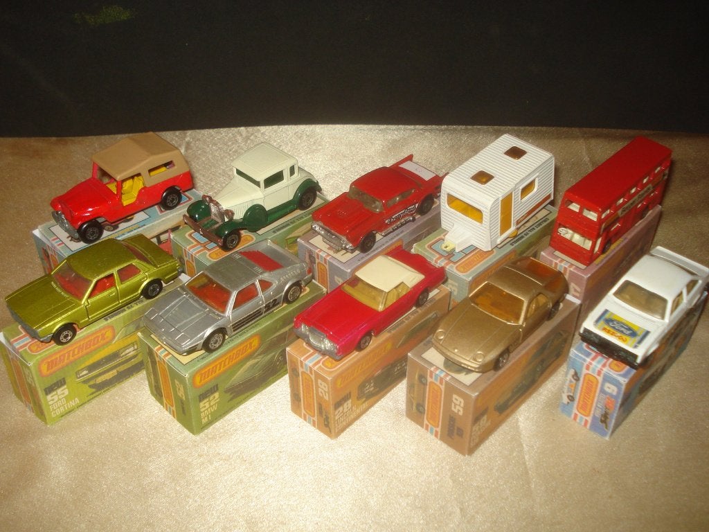 MATCHBOX Superfast Lot 12 de 10 Voitures + Boîtes Reproduite, Enlèvement ou Envoi, Comme neuf, Voiture