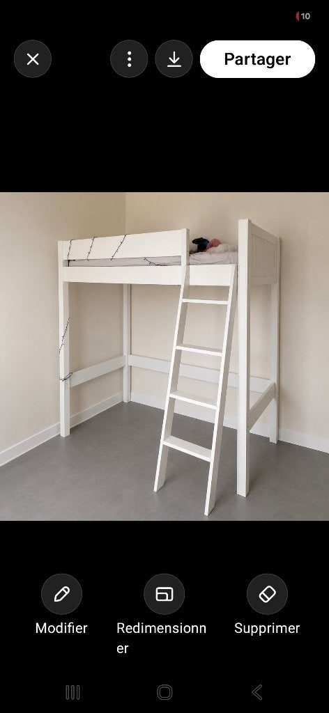 Lit mezzanine, Enfants & Bébés, Chambre d'enfant | Lits superposés & Lits mezzanines, Enlèvement, Utilisé, Lit mezzanine