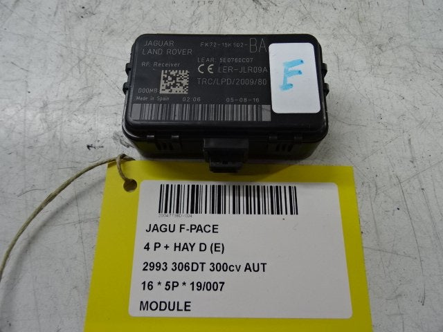 UNITE ELECTRONIQUE Jaguar F-Pace (FK72-15K602-BA), Campus Kronberg 7
61476  Kronberg im Taunus, DE, Utilisé, Jaguar, Jaguar Land Rover Deutschland GmbH