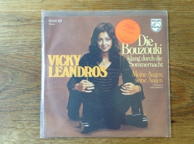 single vicky leandros, CD & DVD, Vinyles Singles, Enlèvement ou Envoi, Pop, Housse de protection extérieure, 7 inch