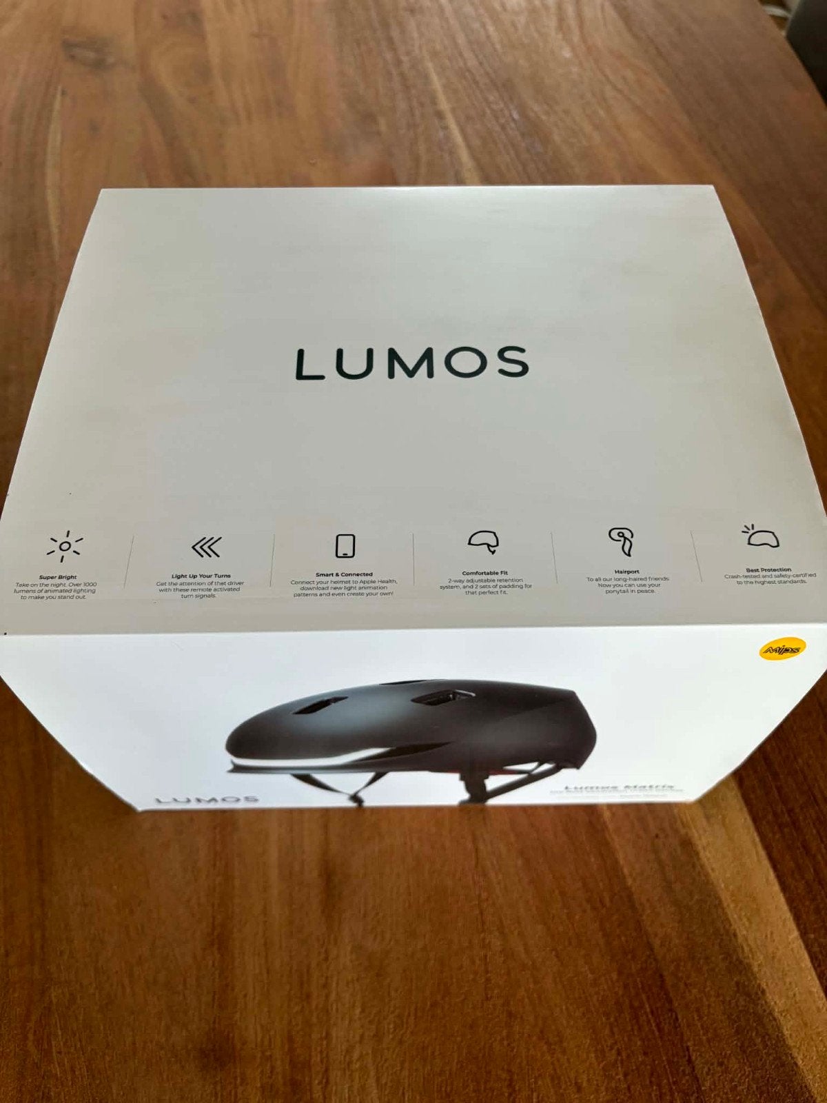 lumos fietshelm, Ophalen