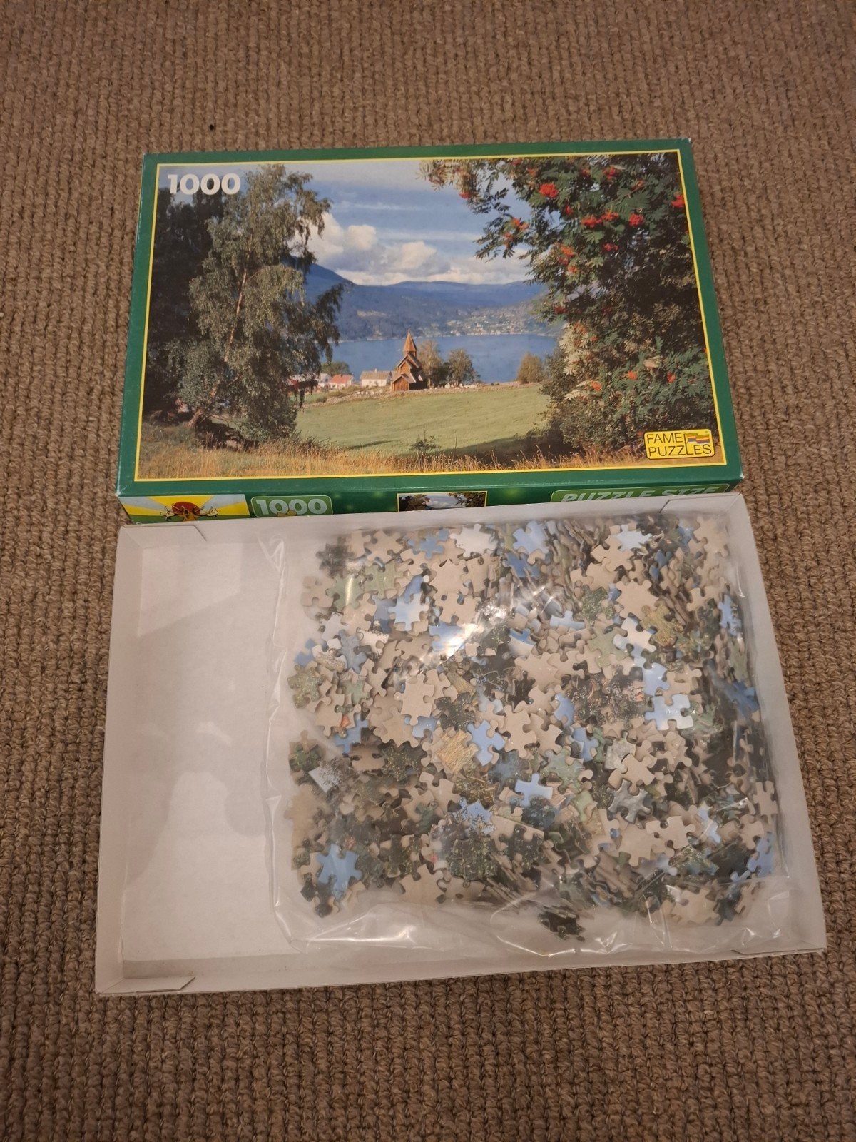 landschaps puzzel, Ophalen of Verzenden, 500 t/m 1500 stukjes, Zo goed als nieuw, Legpuzzel
