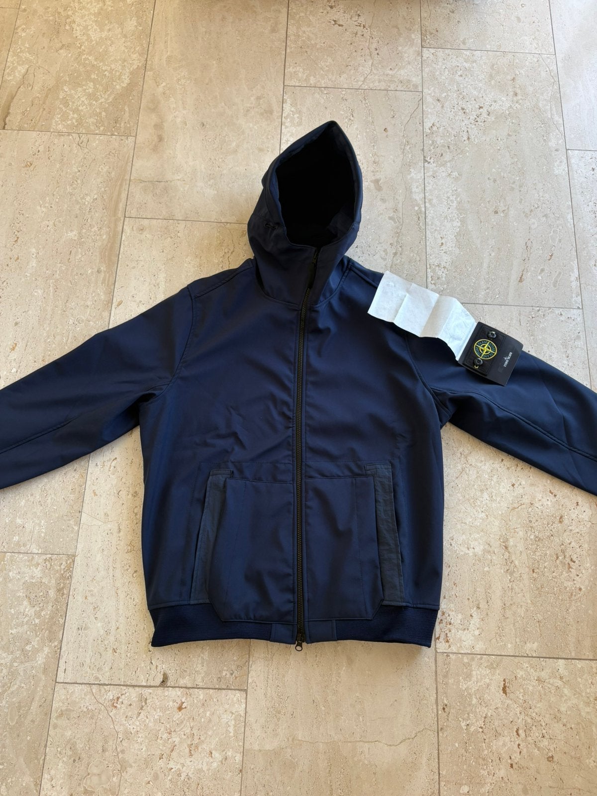 Stone island soft shell r, Verzenden, Nieuw, Maat 48/50 (M), Blauw