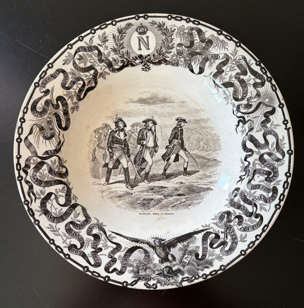 1835 NAPOLEON Desert Market BOCH Plate en Egypte, Antiek en Kunst, Verzenden