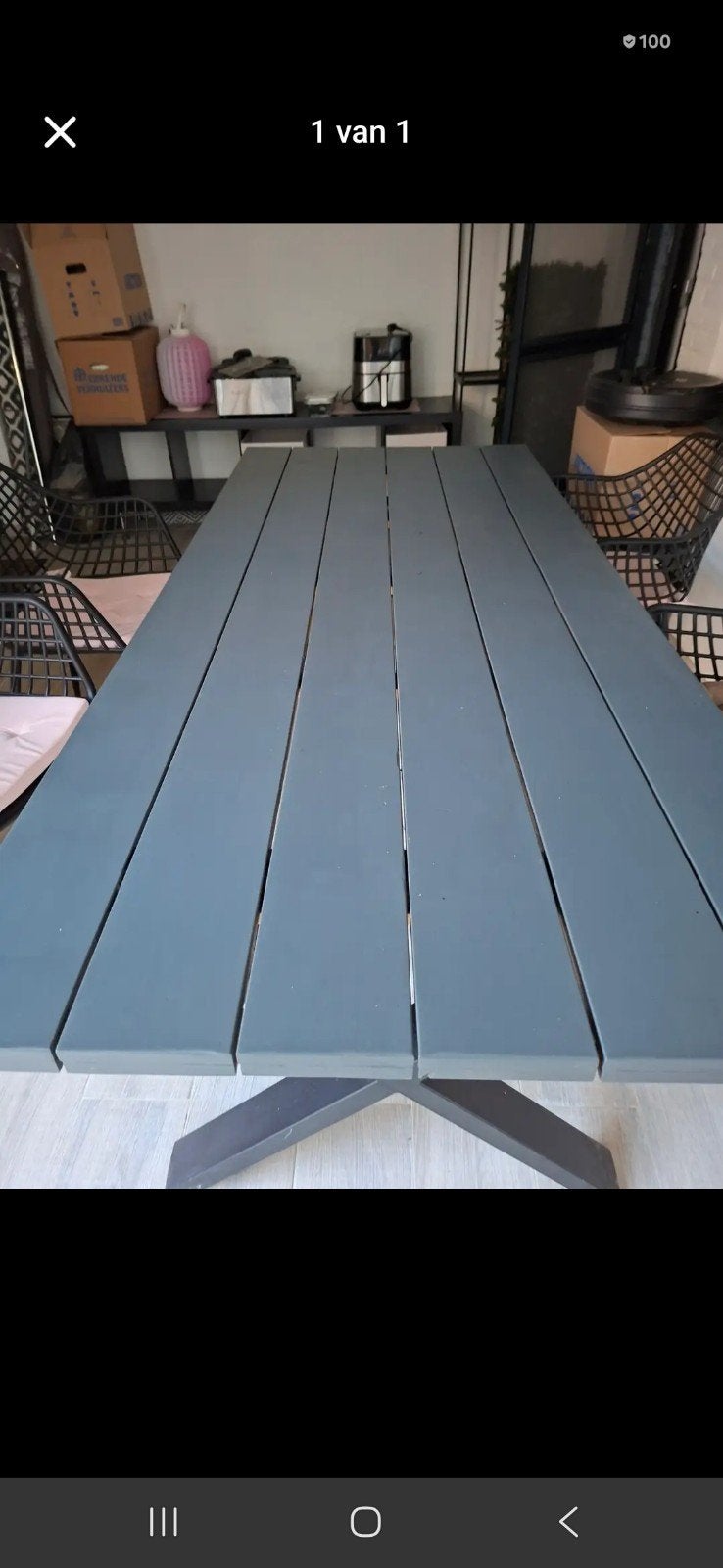 Table de jardin, Jardin & Terrasse, Table à dinner, Salons de jardin, Comme neuf, Enlèvement