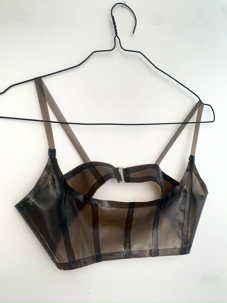 Latex Topje, Kleding | Dames, Maat 38/40 (M), Verzenden, Zwart, Nieuw