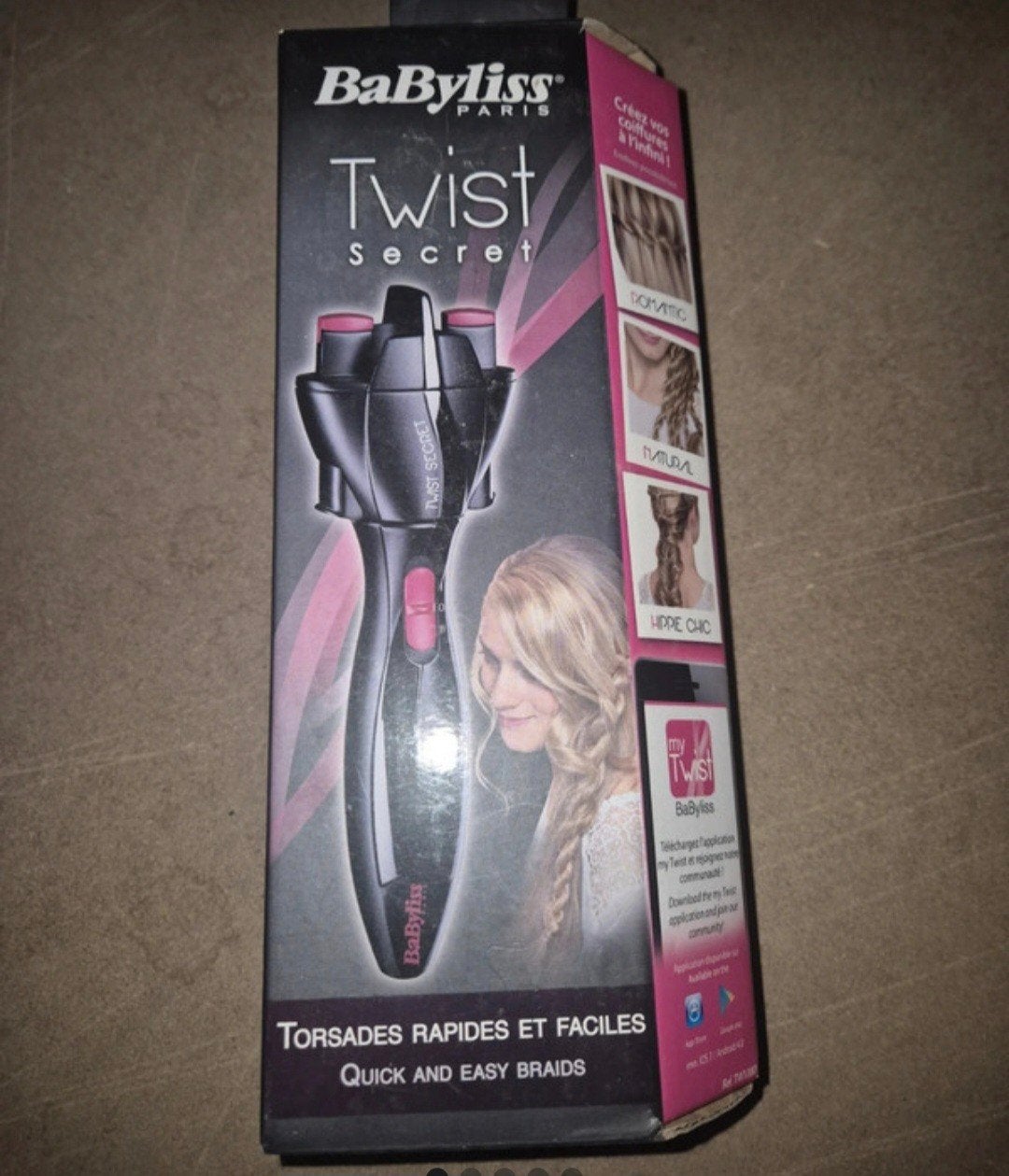 Tresseur à cheveux BaByliss Twist Secret, Envoi, Utilisé