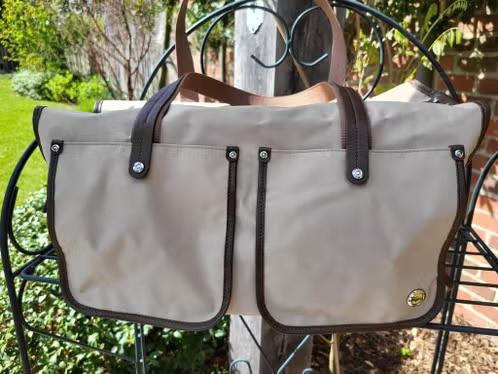 Prachtige Lacoste Weekender / Sporttas – Beige & Bruin, Ophalen of Verzenden, Beige