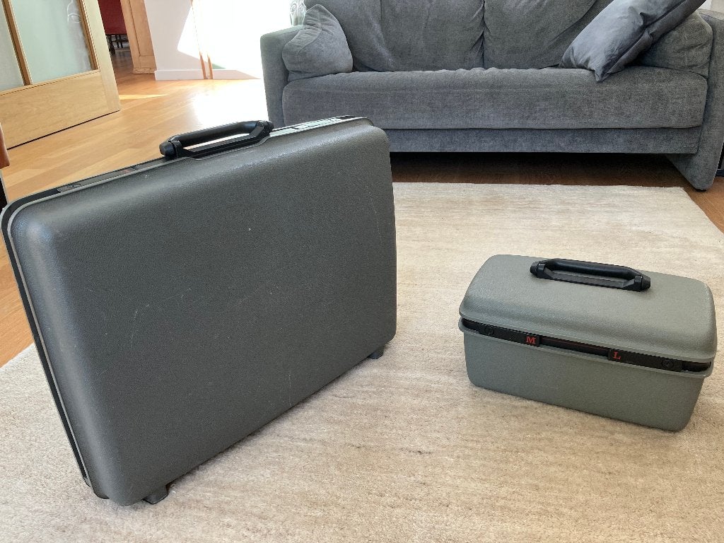 bagage koffer en beauty case, Gebruikt, Hard kunststof, Slot, 35 tot 45 cm