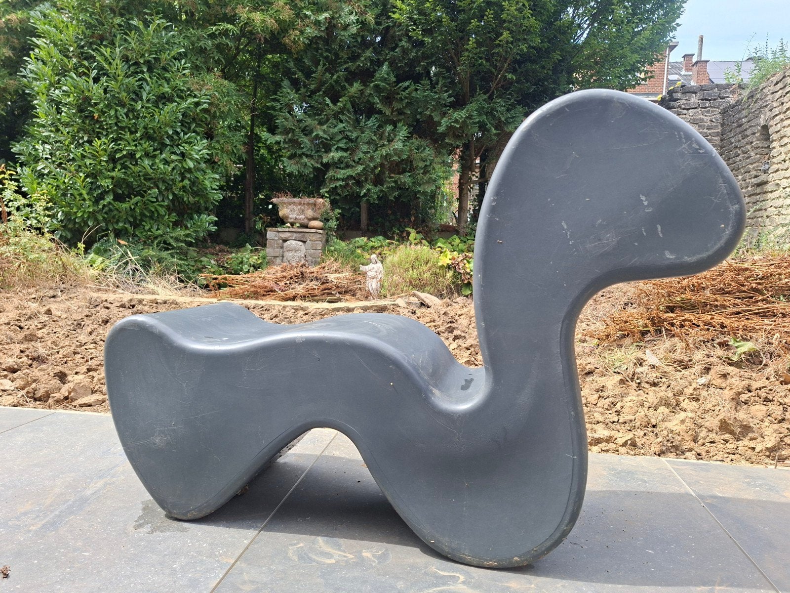 Pop Art Verner Panton Densa Basel, Enlèvement, Chaise, Gris, Marqué