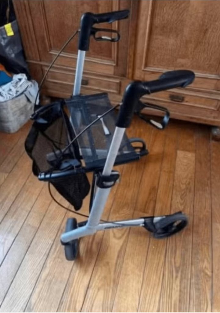 Luxe Rollator Gemino 20 - Grijs - Lichtgewicht, Diversen, Rollators, Ophalen, Lichtgewicht, Gebruikt