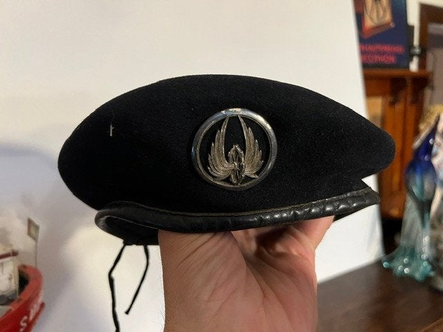 Baret Frans leger Logistieke troepen trein, Ophalen, Helm of Baret