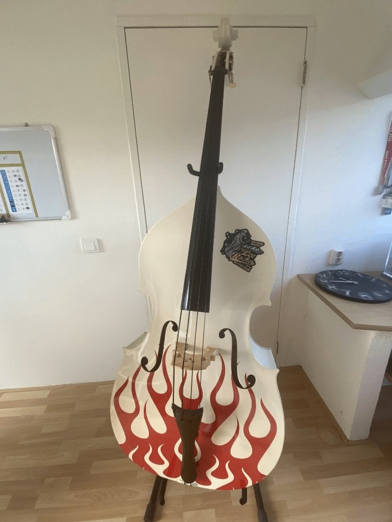 Contrebasse Scarlatti + amplificateur Laney HCM120B, Musique & Instruments, Enlèvement, Utilisé, Contrebasse 3/4