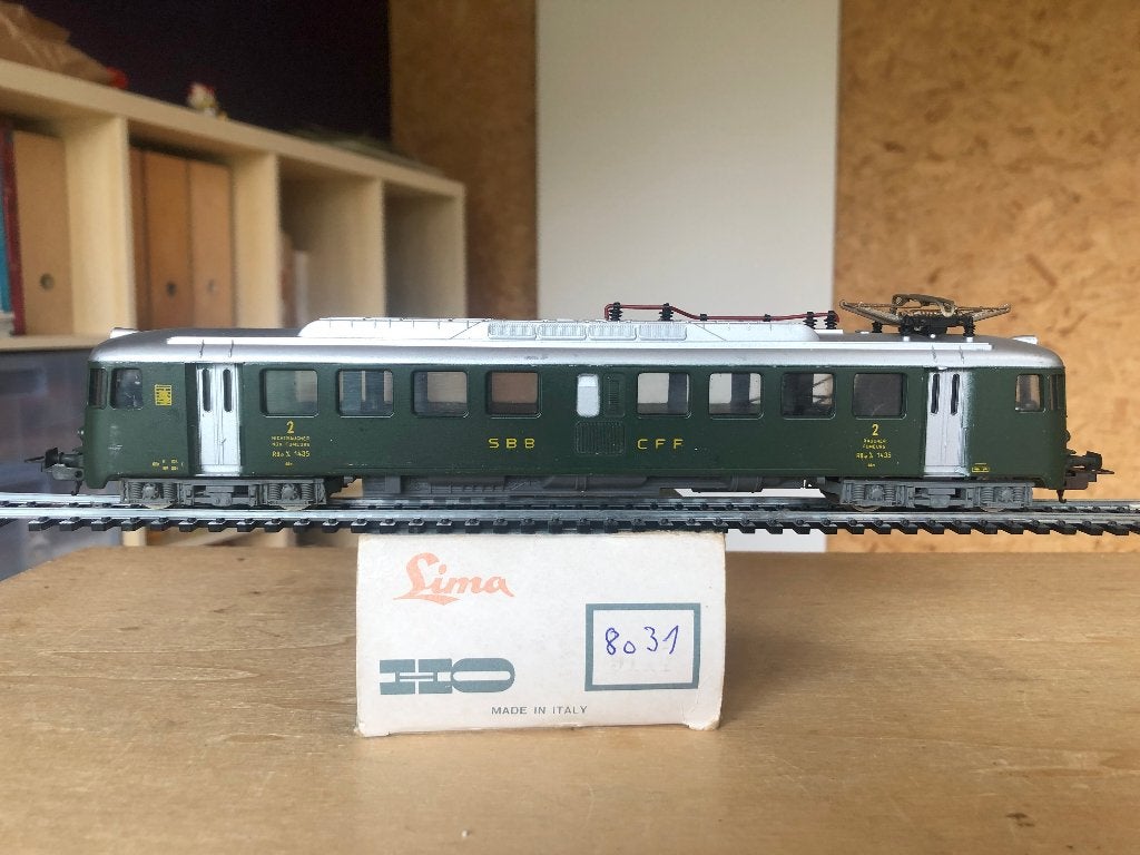 LIMA 8031 SBB CFF AUTOMOTRICE ÉLECTRIQUE RBe 4/4 1435 HO, Analogique, Locomotive, Lima, Envoi