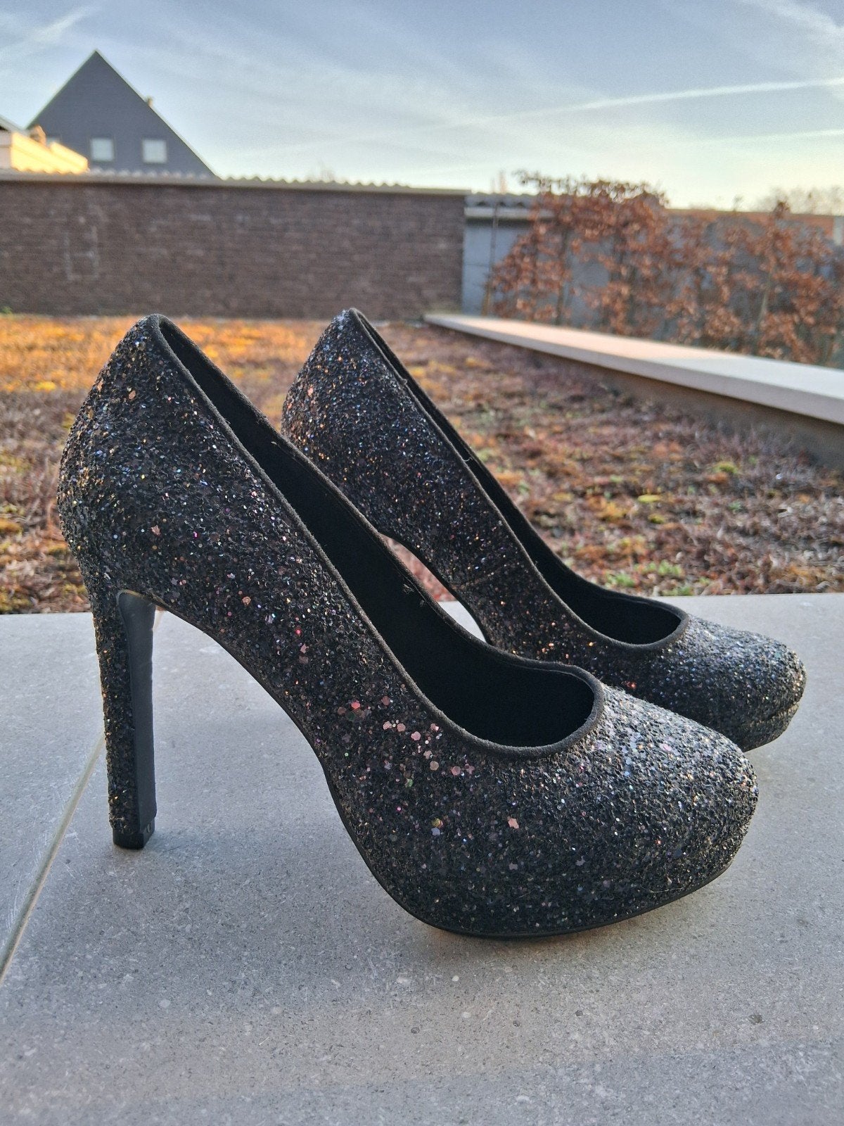 Glitterpumps maat 40 (Nieuwstaat), Pumps, Blauw, Ophalen of Verzenden, Zo goed als nieuw