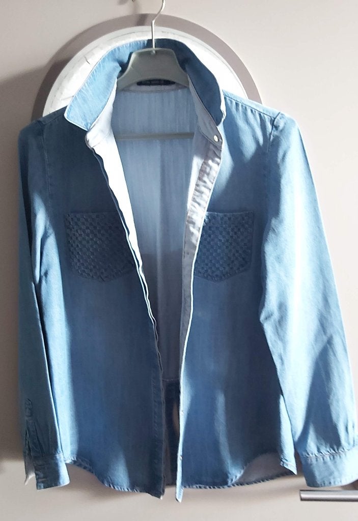 Hemd, blouse, jasje, River woods, 36 (ruim), Kleding | Dames, Blouses en Tunieken, Blauw, River Woods, Ophalen of Verzenden, Zo goed als nieuw