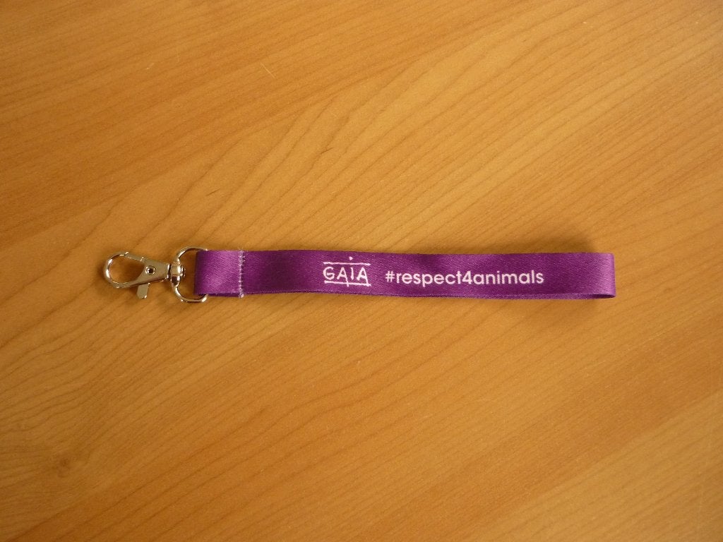 Gratis Paarse Gaia sleutelhanger, Ophalen of Verzenden