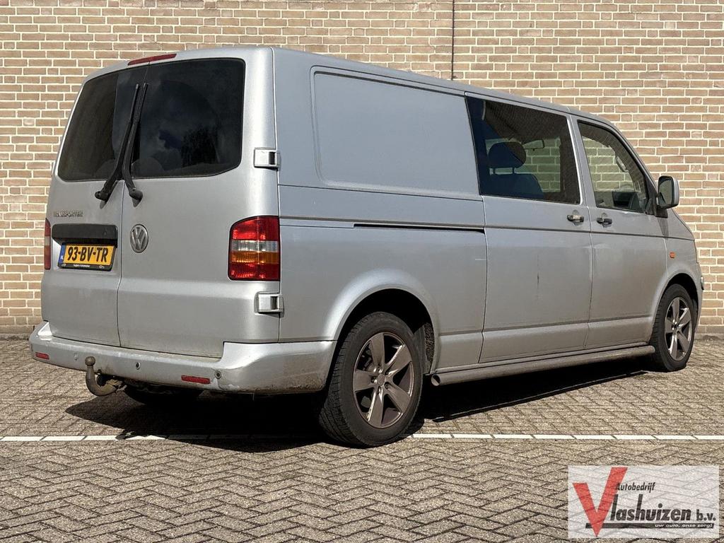 Volkswagen Transporter 2.5 TDI 340 Comfortline Dubbel Cabine, Auto's, Airconditioning, Bedrijf, Zilver of Grijs, Te koop