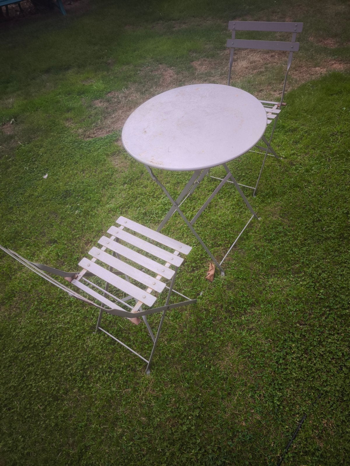 table + 5 chaises en fer, Jardin & Terrasse, Enlèvement