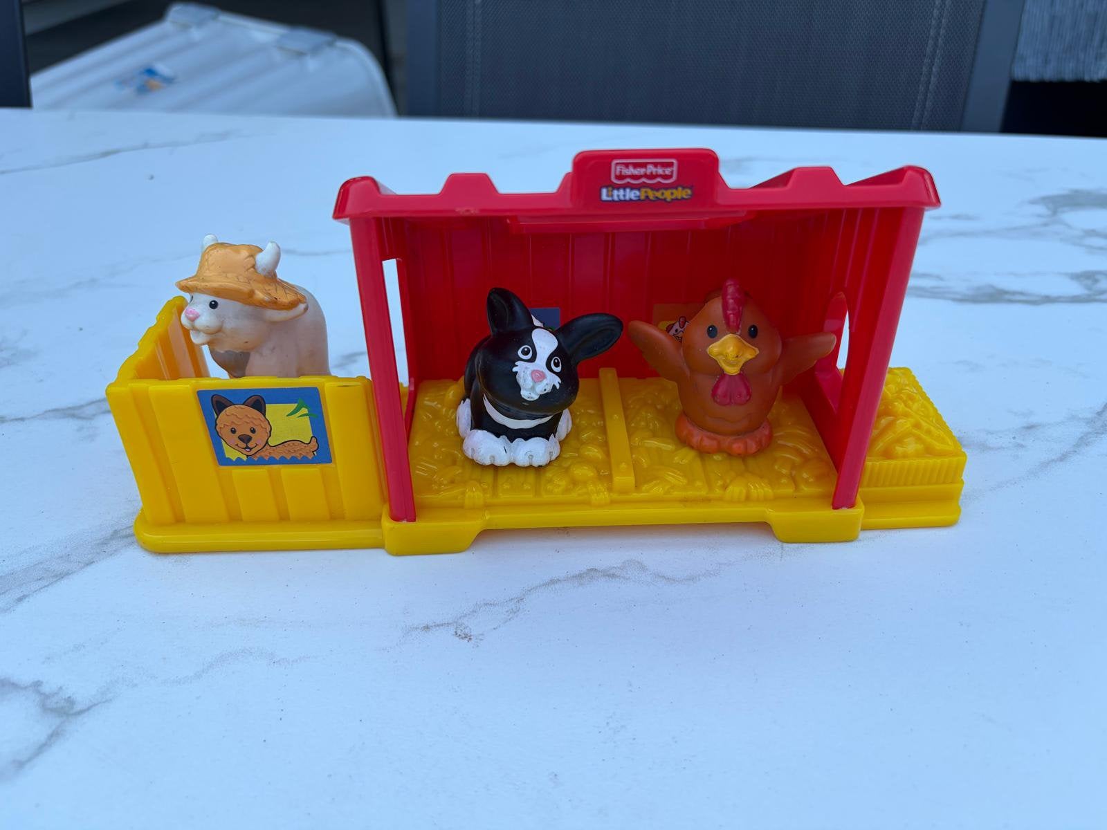 Fisher-Price LittlePeople / stal + dieren, Ophalen, Zo goed als nieuw