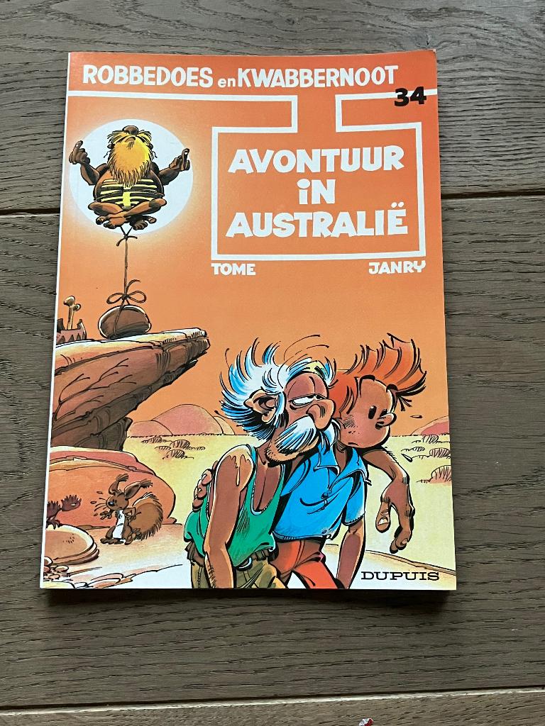 Robbedoes en Kwabbernoot - 34 - Avontuur in Australië, Boeken, Eén stripboek, Ophalen of Verzenden, Gelezen, Tome & Janry