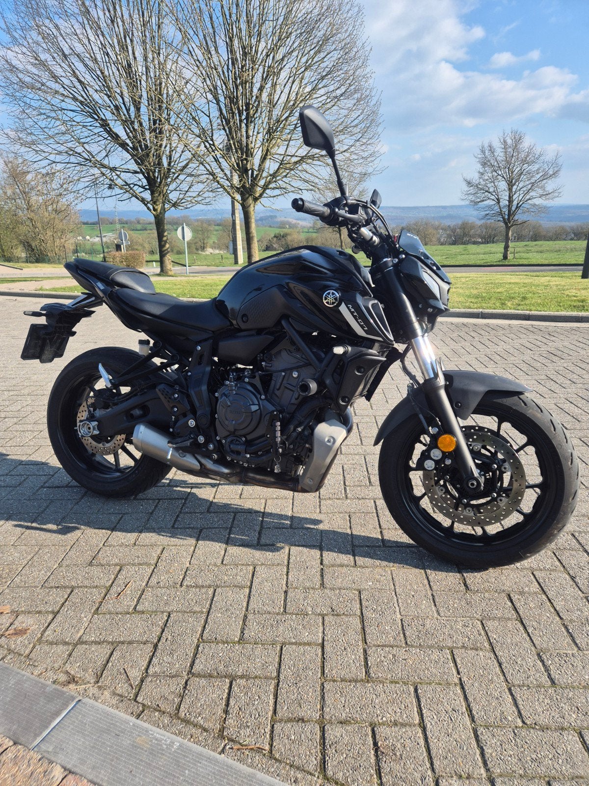Yamaha MT07 pure 2023, Motoren, 700 cc, 2 cilinders, Occasion, Motorrijbewijs A